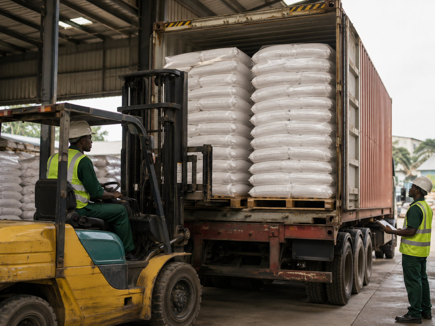 Bulk orders prepared for logistics and dispatch